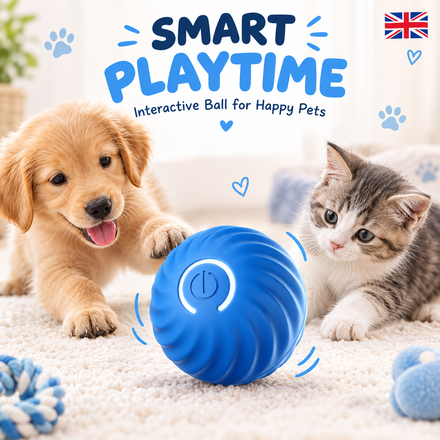 Smart Interactive Dog Toy Ball USB Automatic Moving Bouncing Ball for Pets