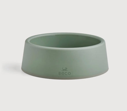 Beco Dog Bowl – Steady Food & Water Bowl, Recycled Plastic, Candy Pink, Small