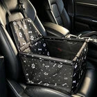 Waterproof Pet Dog Car Seat Booster Carrier with Seat Belt Harness