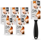 Roe Tenpo 6 Pack Lint Roller with 1 Handle – 360 Sheets Extra Sticky Pet Hair